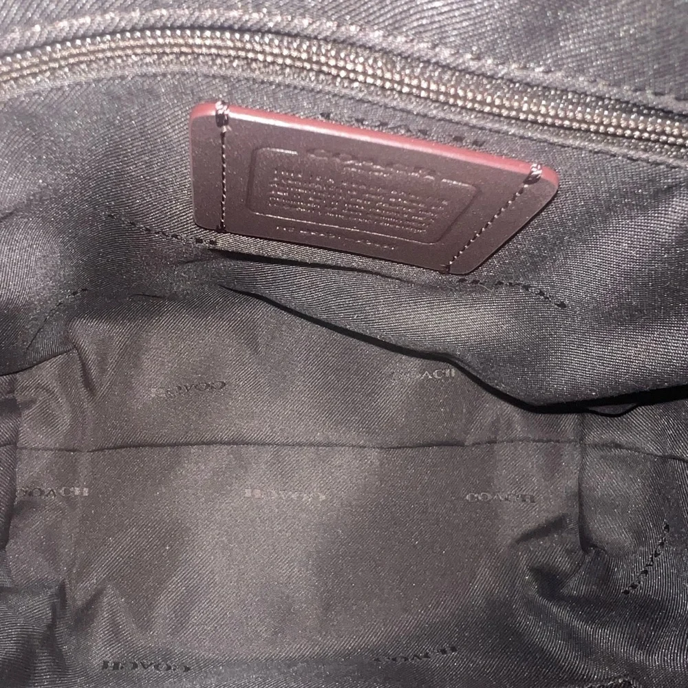 Coach Brown Signature Jacquard & Leather Crossbody Dufflette Shoulder Bag - Picture 10 of 11